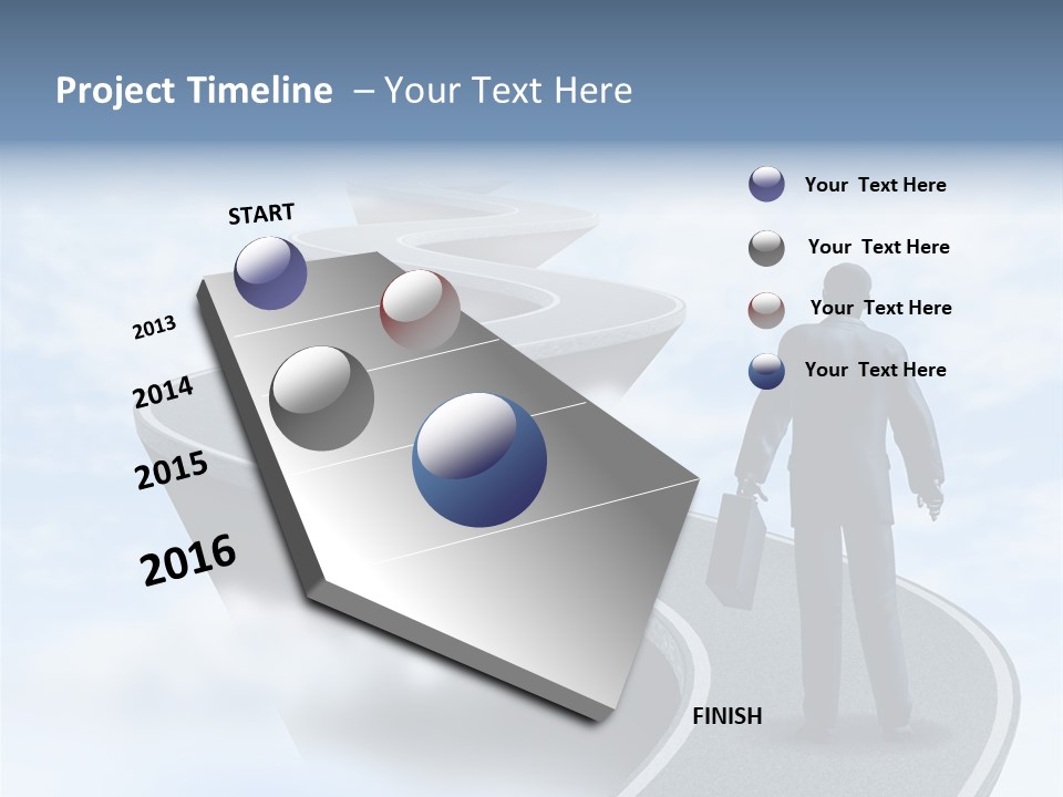 Risky Road Decision Risk PowerPoint Template
