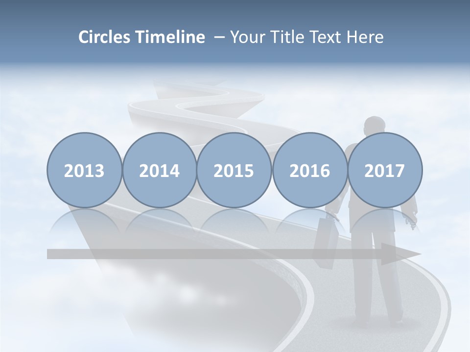 Risky Road Decision Risk PowerPoint Template