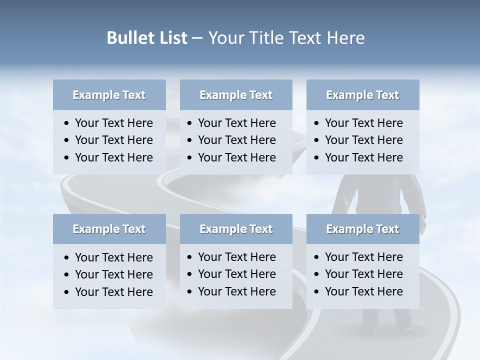 Risky Road Decision Risk PowerPoint Template