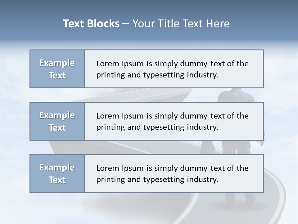 Risky Road Decision Risk PowerPoint Template