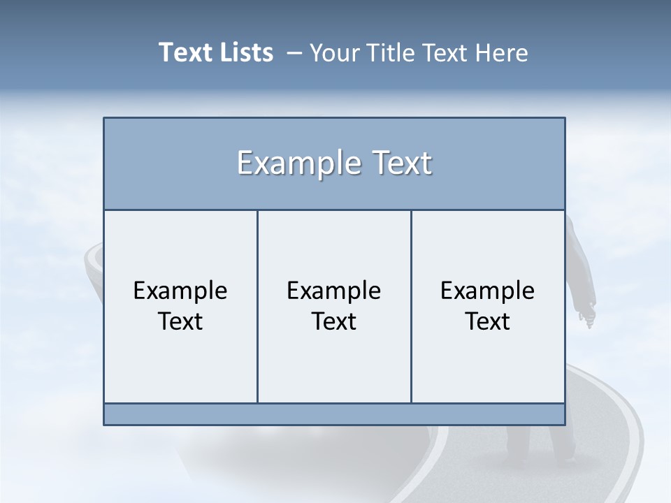 Risky Road Decision Risk PowerPoint Template