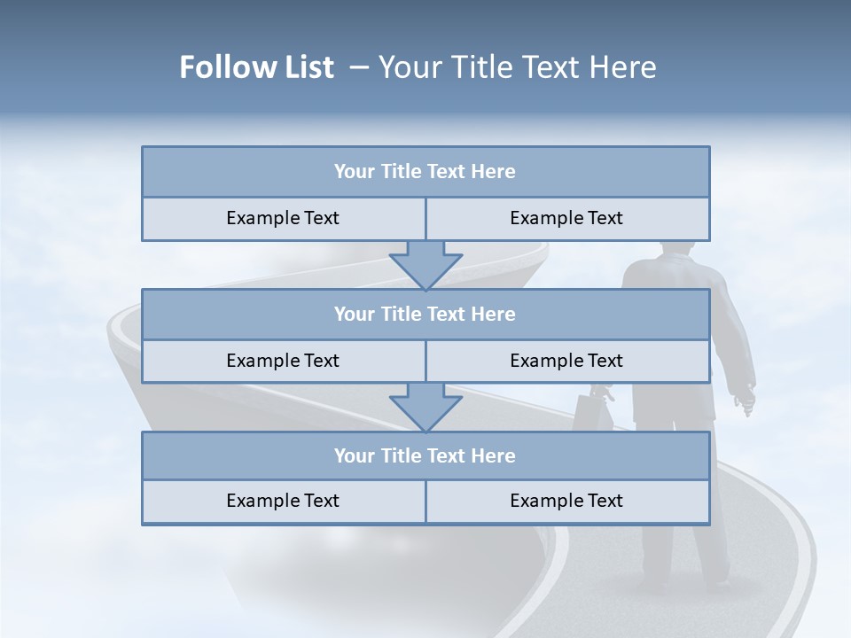 Risky Road Decision Risk PowerPoint Template
