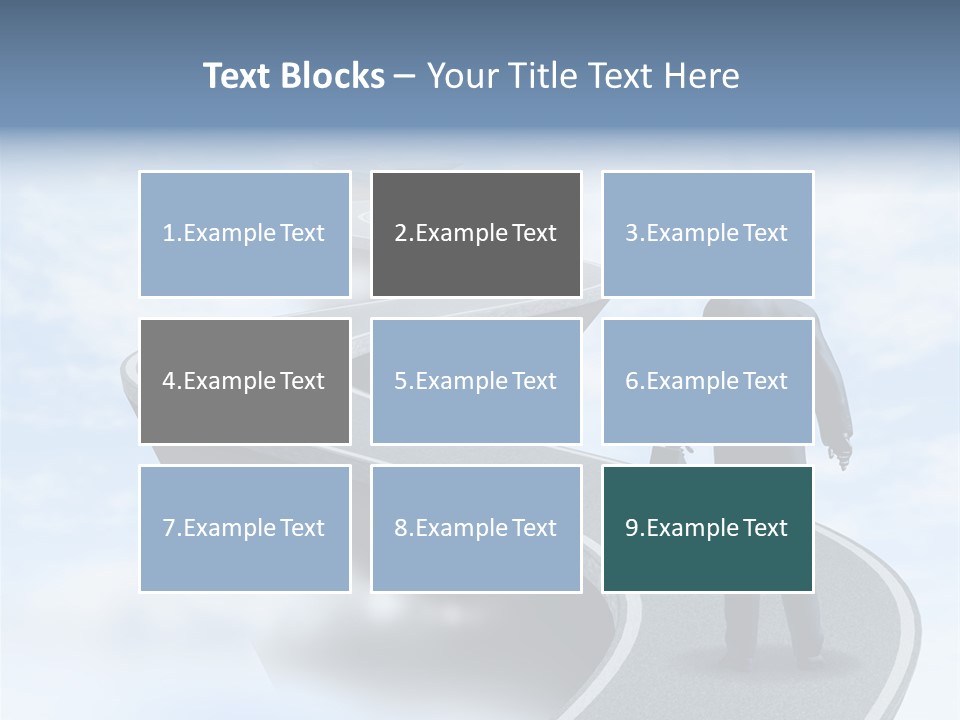 Risky Road Decision Risk PowerPoint Template