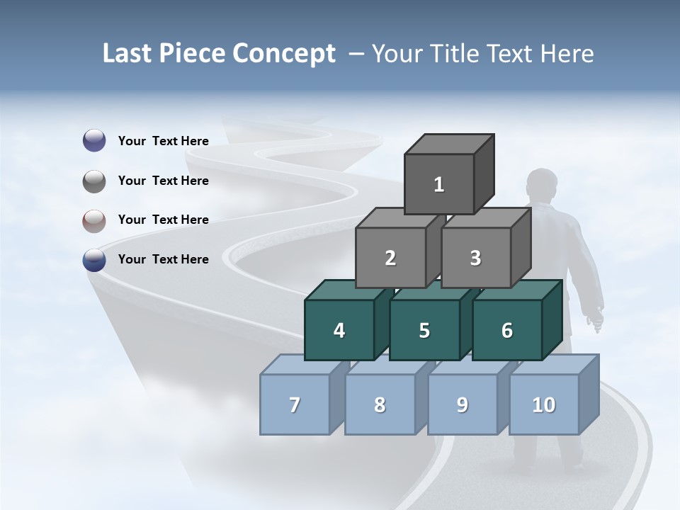 Risky Road Decision Risk PowerPoint Template