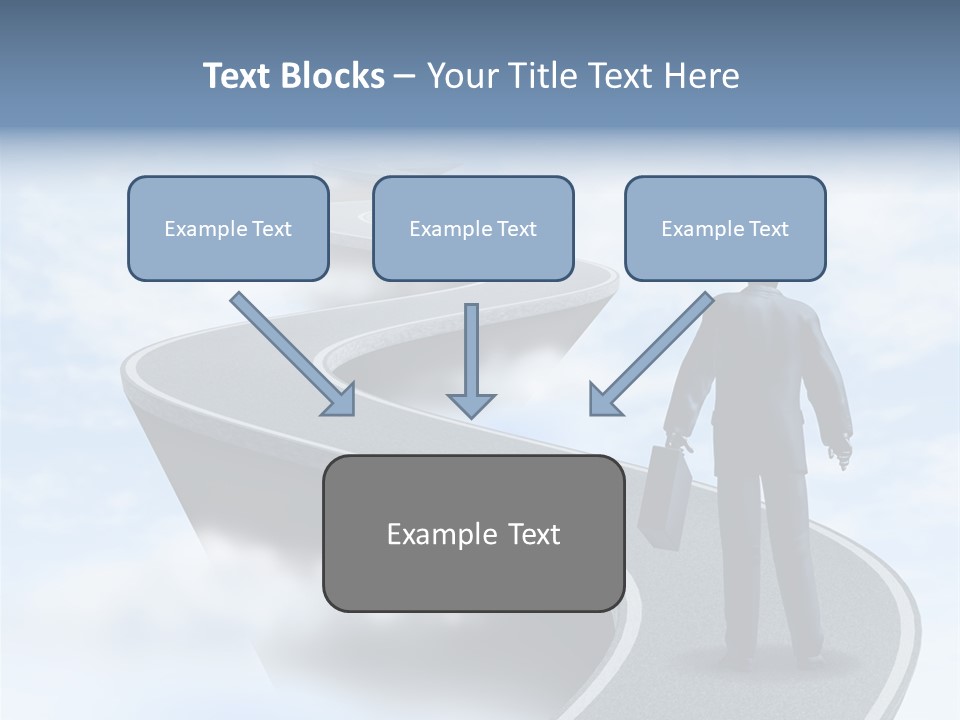 Risky Road Decision Risk PowerPoint Template