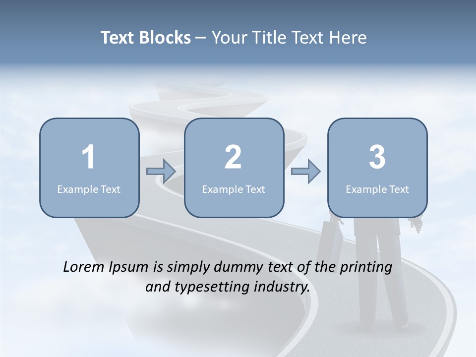 Risky Road Decision Risk PowerPoint Template