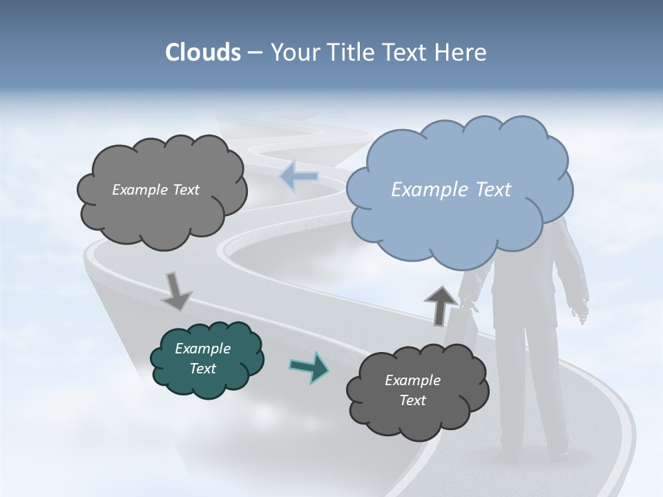 Risky Road Decision Risk PowerPoint Template