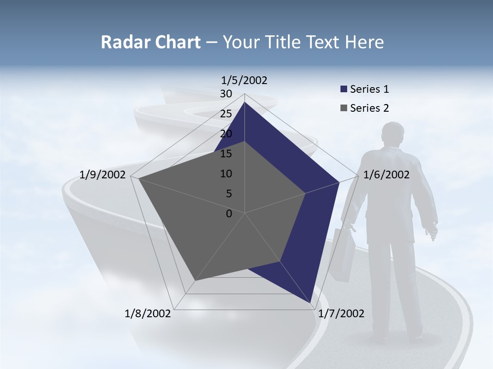 Risky Road Decision Risk PowerPoint Template