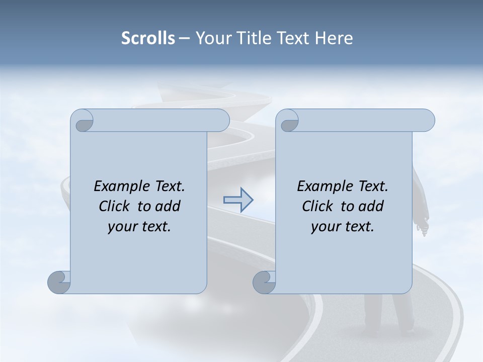 Risky Road Decision Risk PowerPoint Template