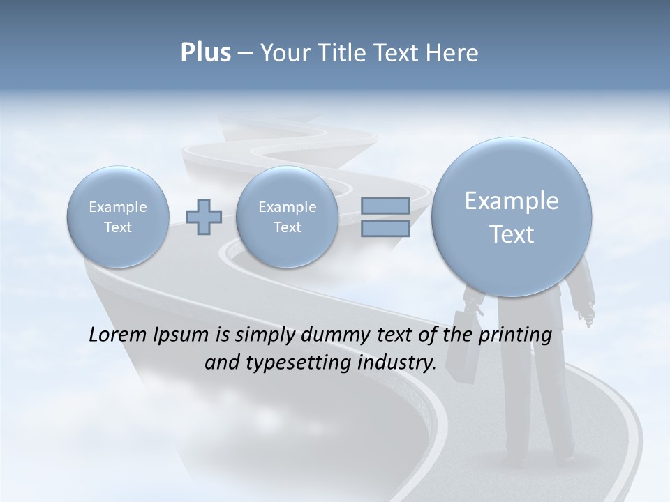 Risky Road Decision Risk PowerPoint Template