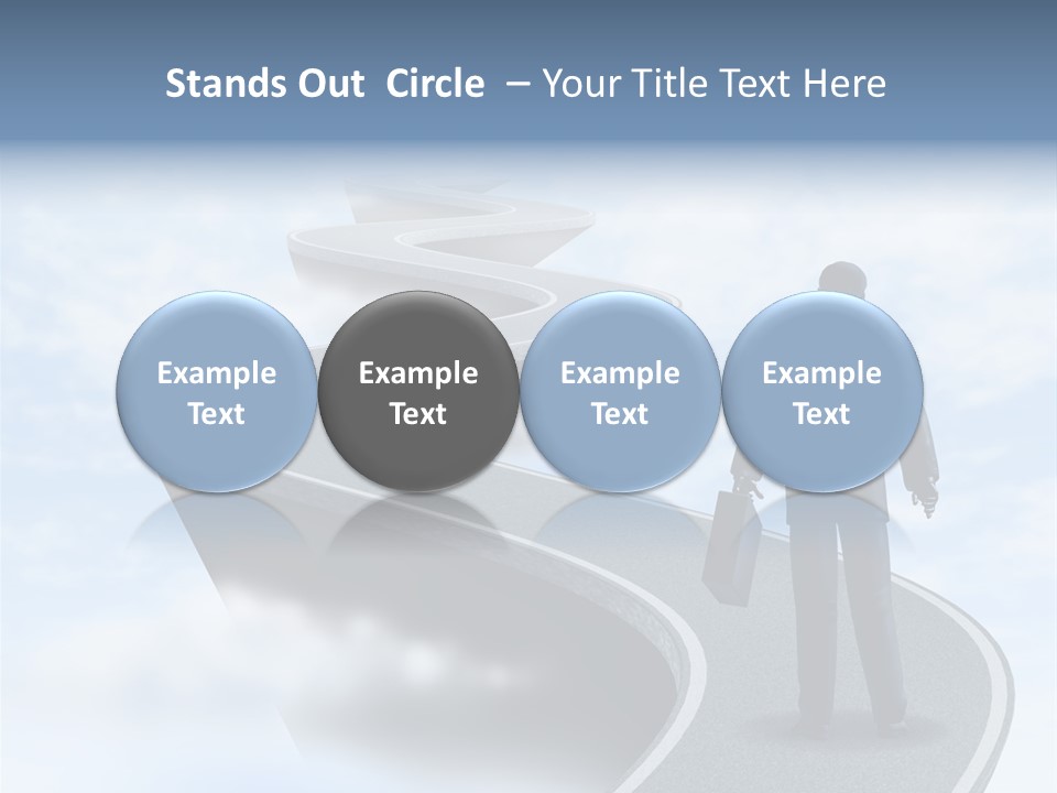 Risky Road Decision Risk PowerPoint Template