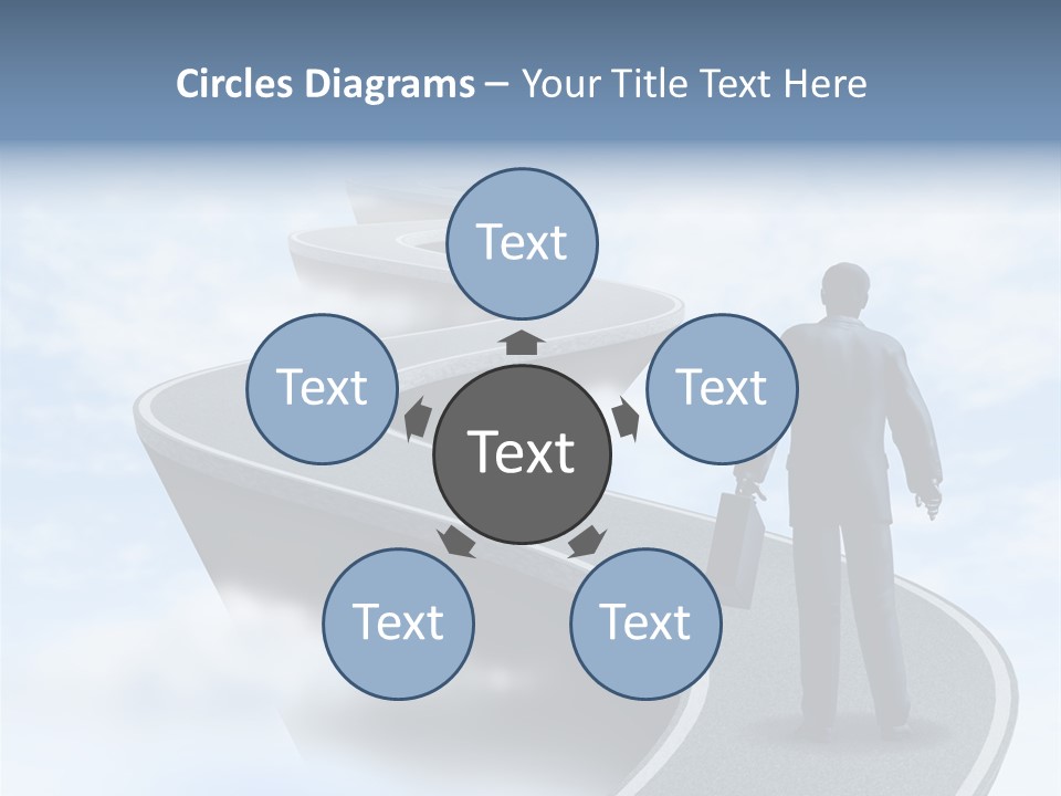 Risky Road Decision Risk PowerPoint Template
