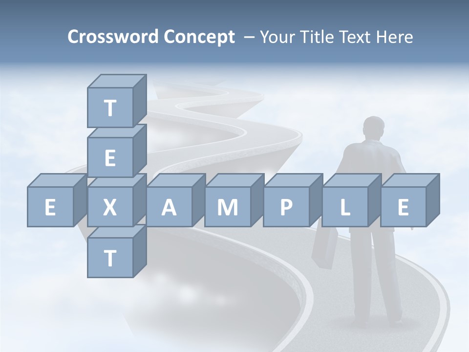 Risky Road Decision Risk PowerPoint Template