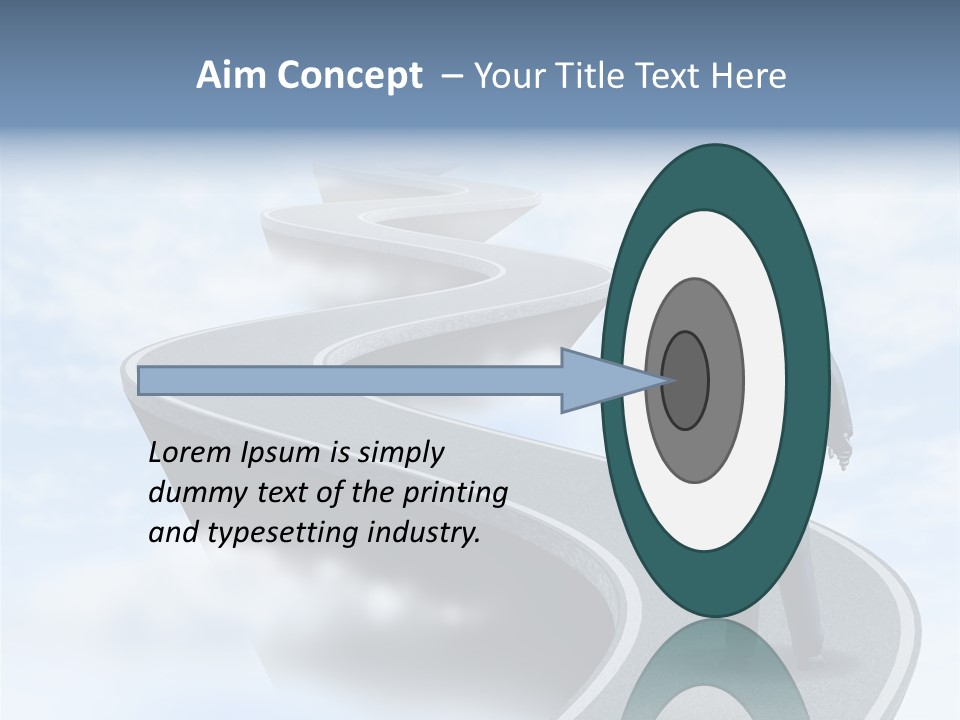 Risky Road Decision Risk PowerPoint Template