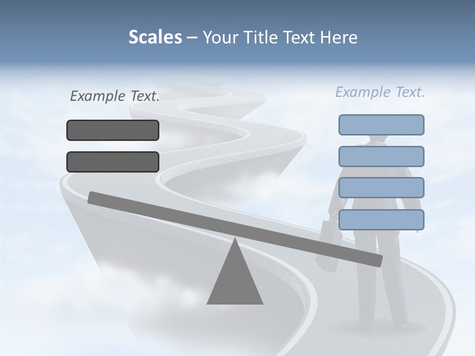 Risky Road Decision Risk PowerPoint Template