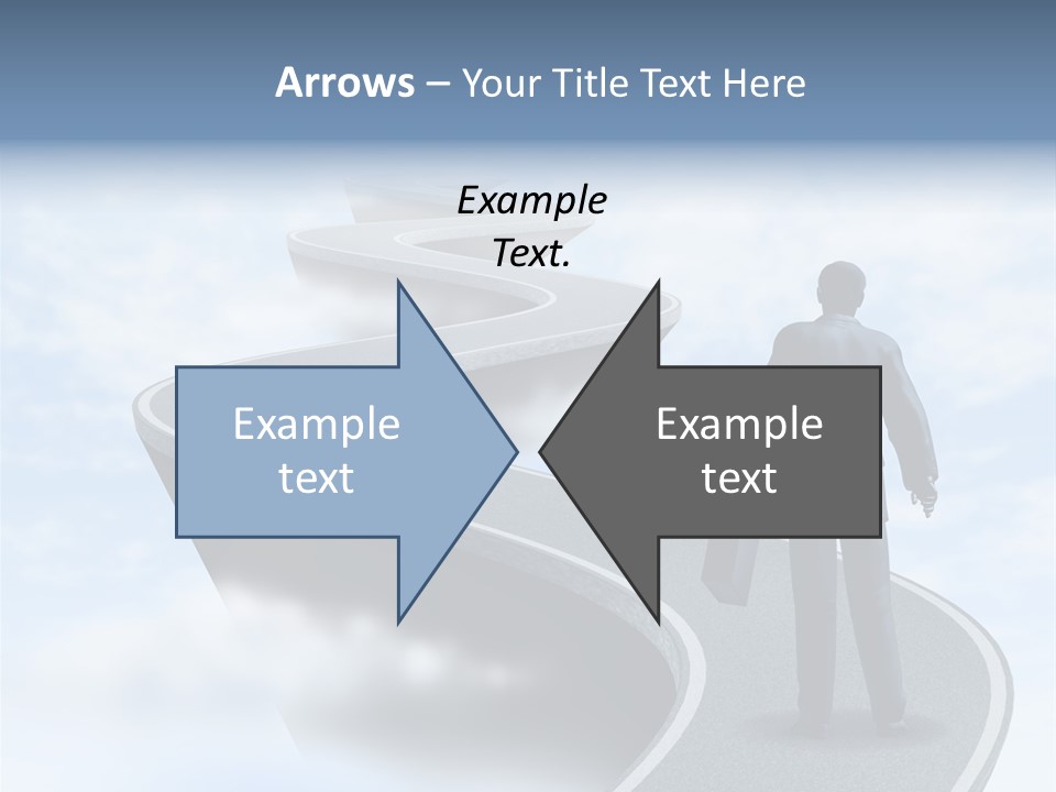 Risky Road Decision Risk PowerPoint Template