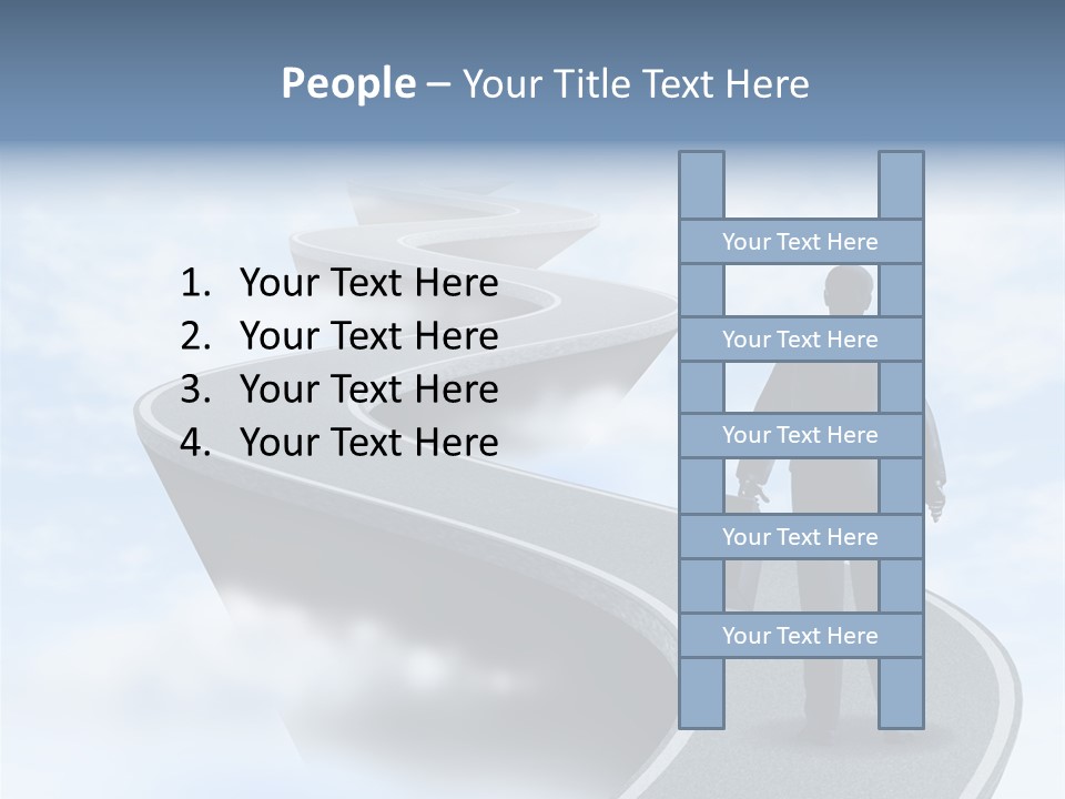Risky Road Decision Risk PowerPoint Template