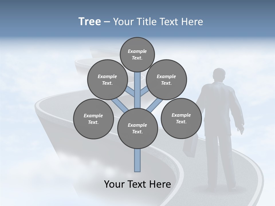 Risky Road Decision Risk PowerPoint Template