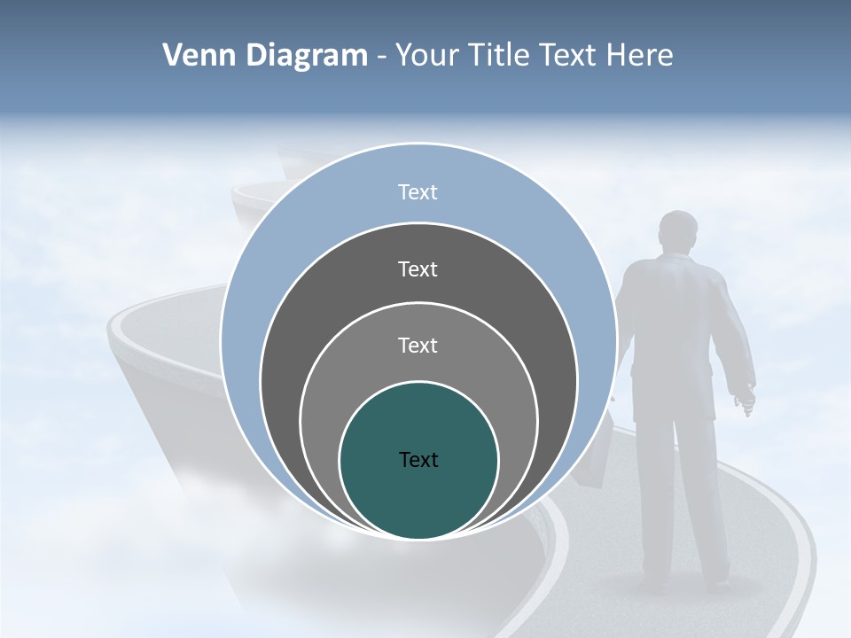 Risky Road Decision Risk PowerPoint Template