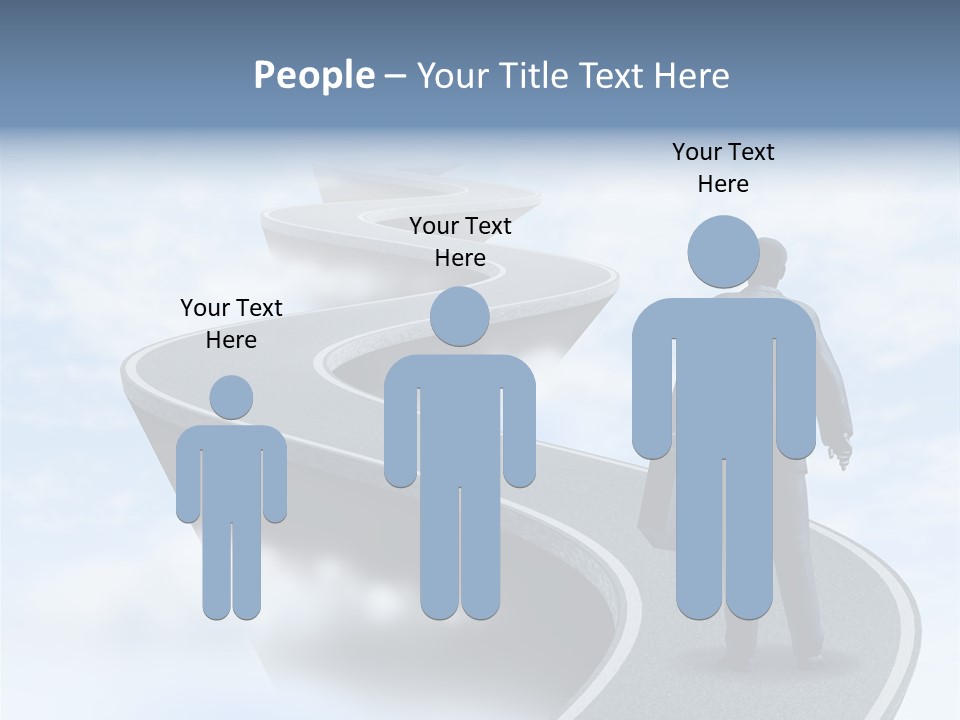 Risky Road Decision Risk PowerPoint Template