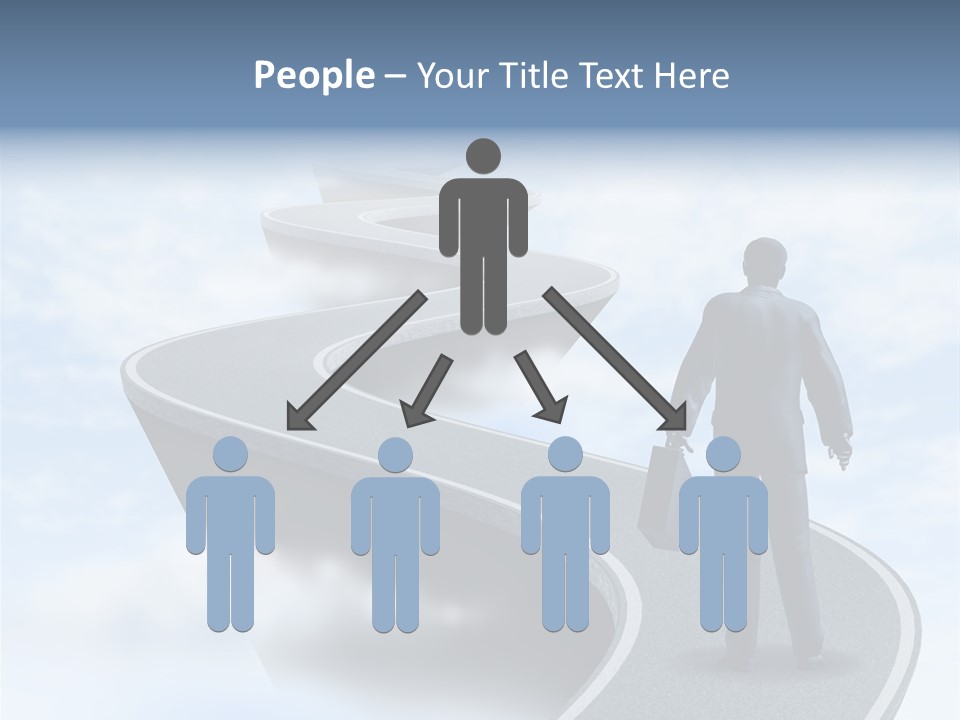 Risky Road Decision Risk PowerPoint Template