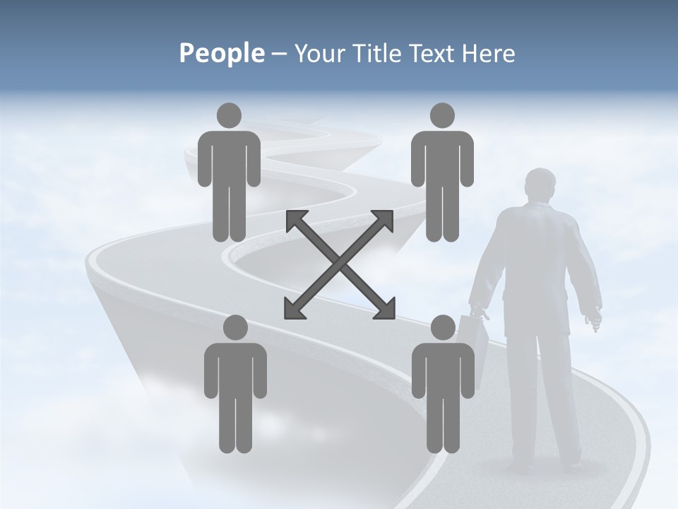 Risky Road Decision Risk PowerPoint Template