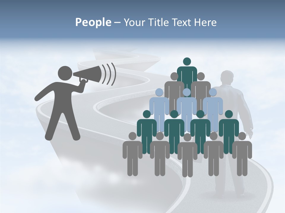 Risky Road Decision Risk PowerPoint Template