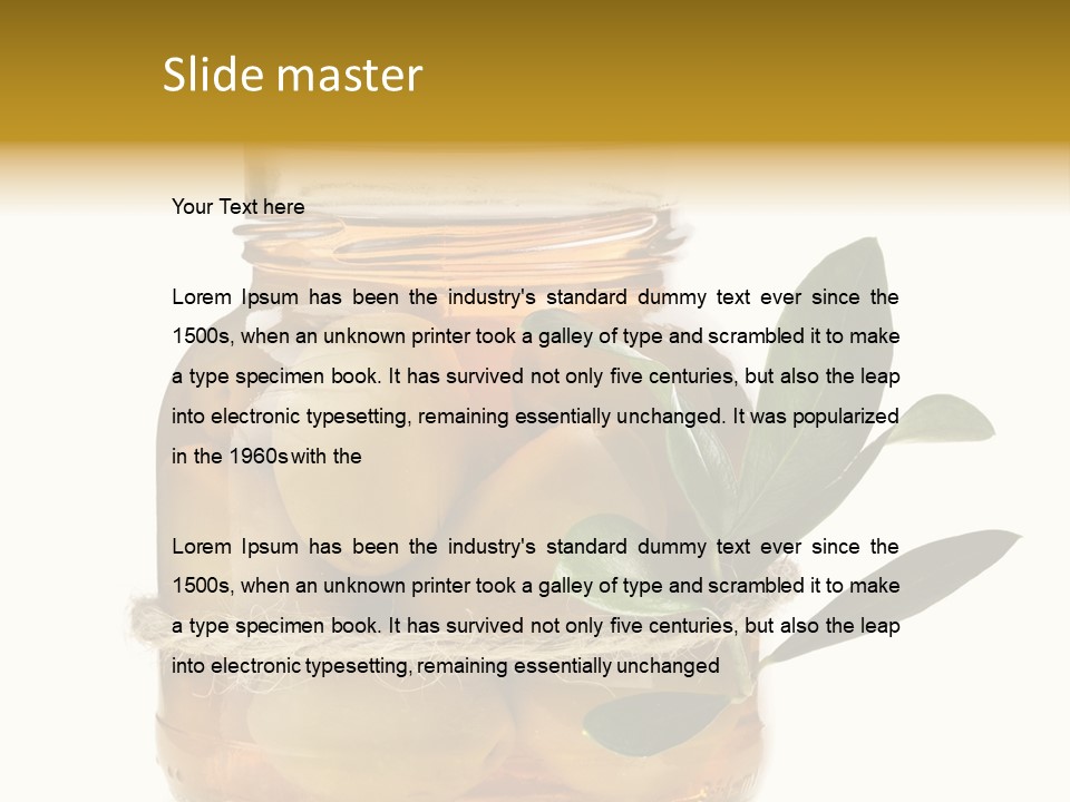 Preserved Seasoning Spice PowerPoint Template