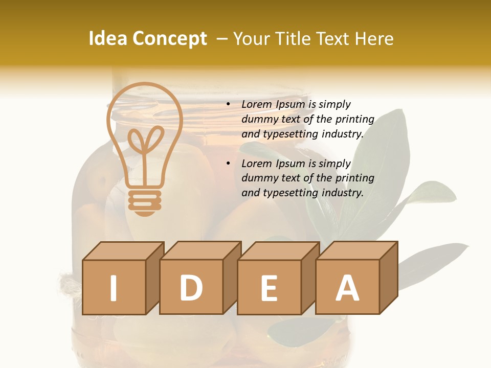 Preserved Seasoning Spice PowerPoint Template