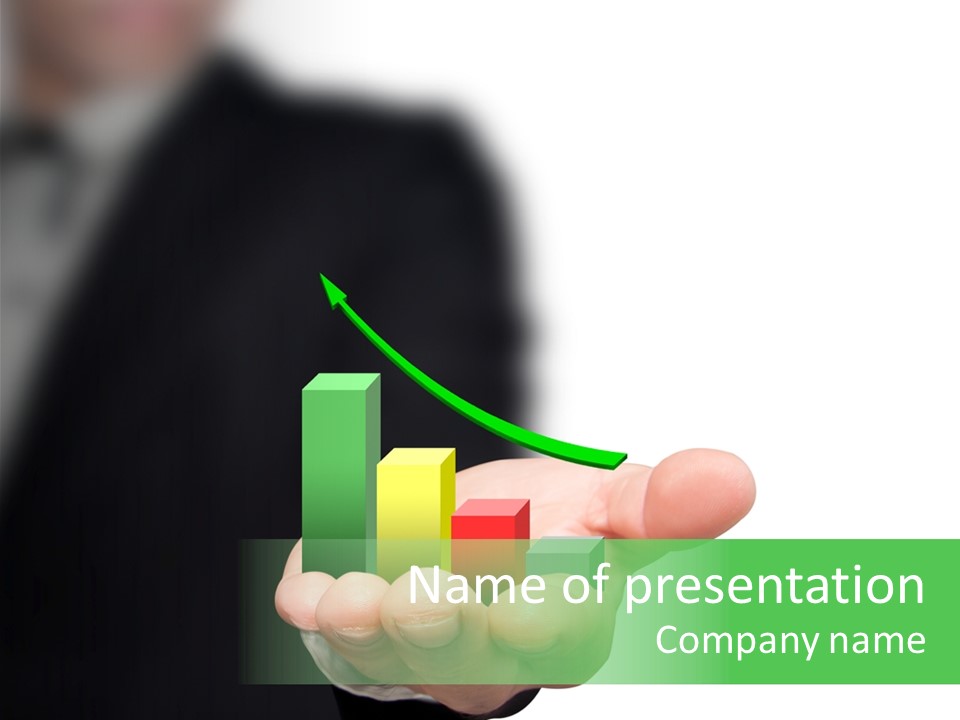 Graph Earning Profit PowerPoint Template