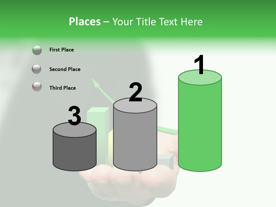Graph Earning Profit PowerPoint Template