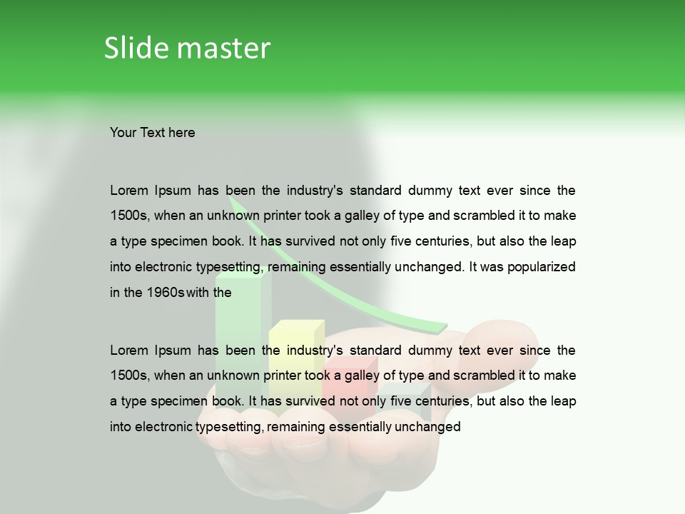 Graph Earning Profit PowerPoint Template