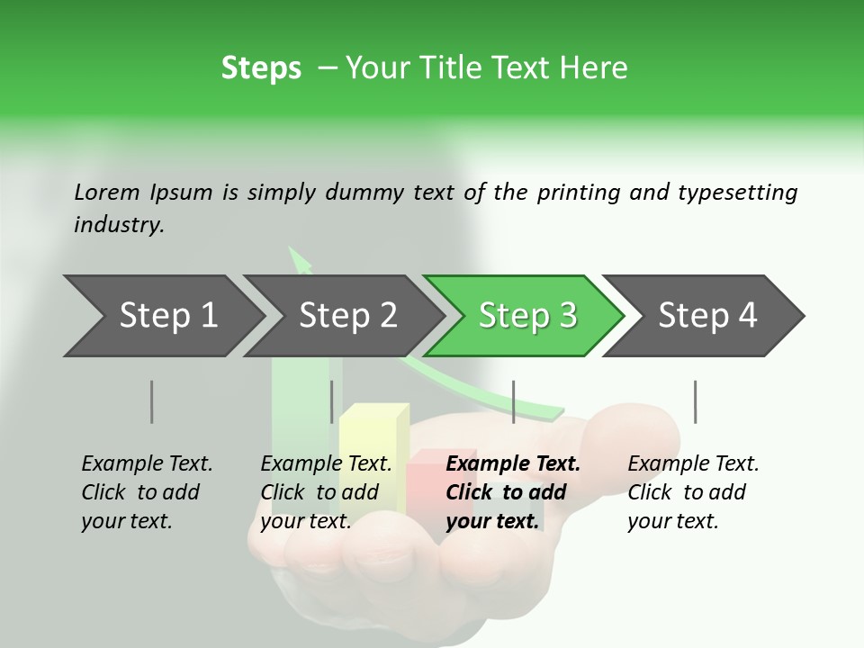 Graph Earning Profit PowerPoint Template