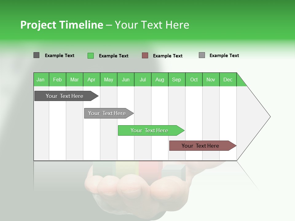 Graph Earning Profit PowerPoint Template