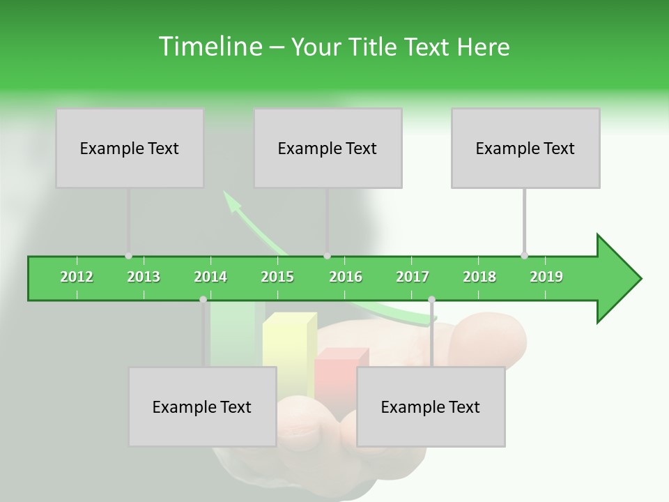 Graph Earning Profit PowerPoint Template