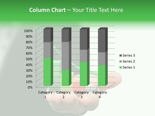 Graph Earning Profit PowerPoint Template