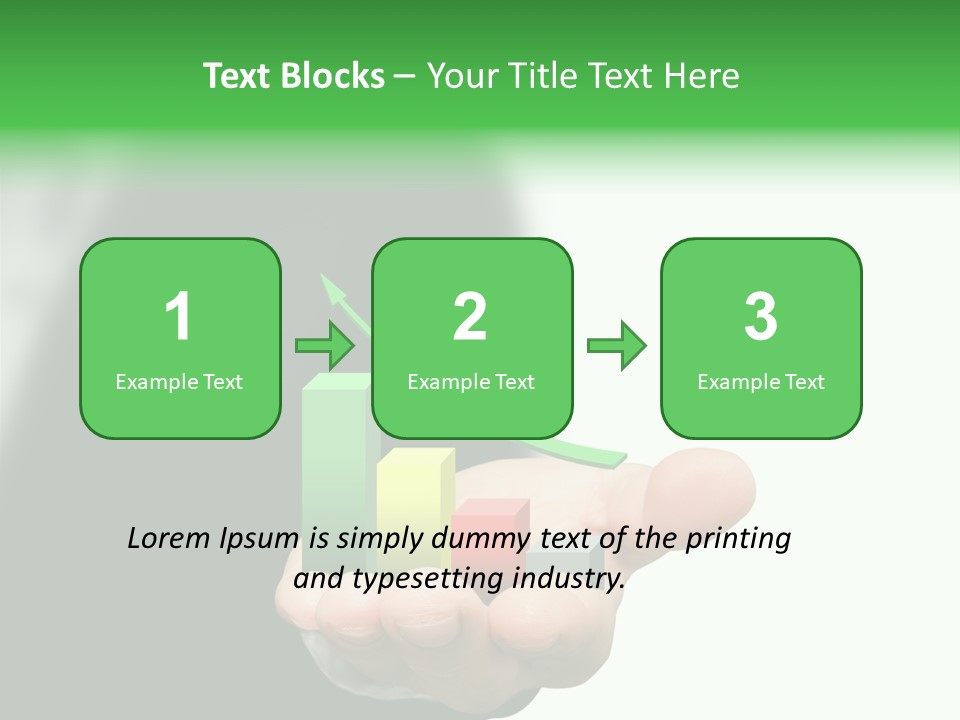 Graph Earning Profit PowerPoint Template