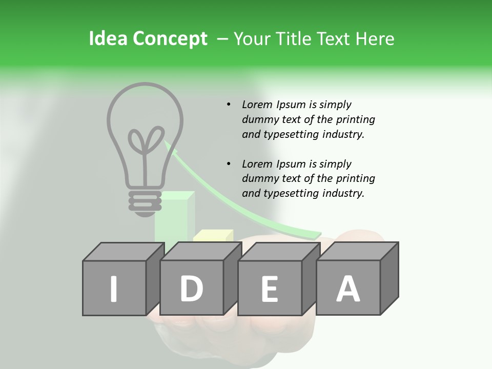 Graph Earning Profit PowerPoint Template