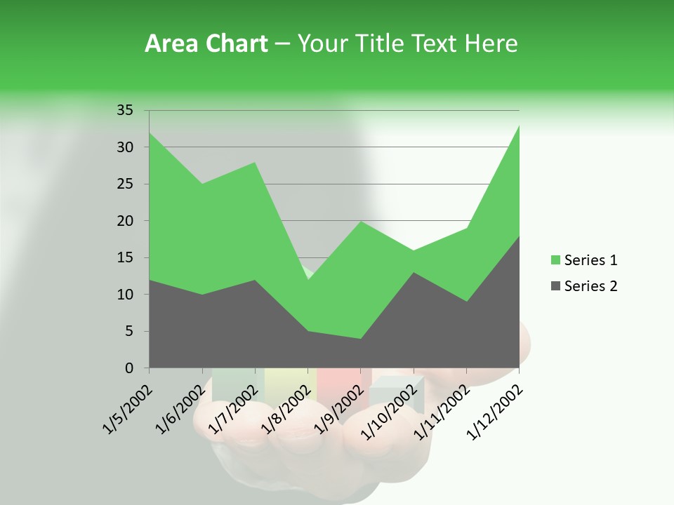 Graph Earning Profit PowerPoint Template
