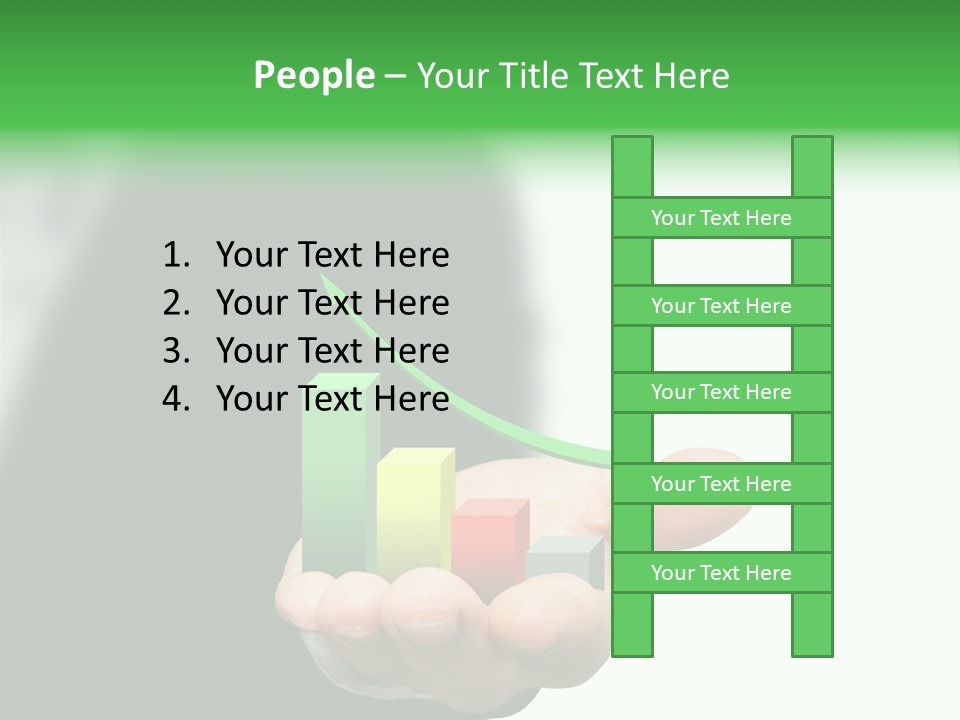 Graph Earning Profit PowerPoint Template