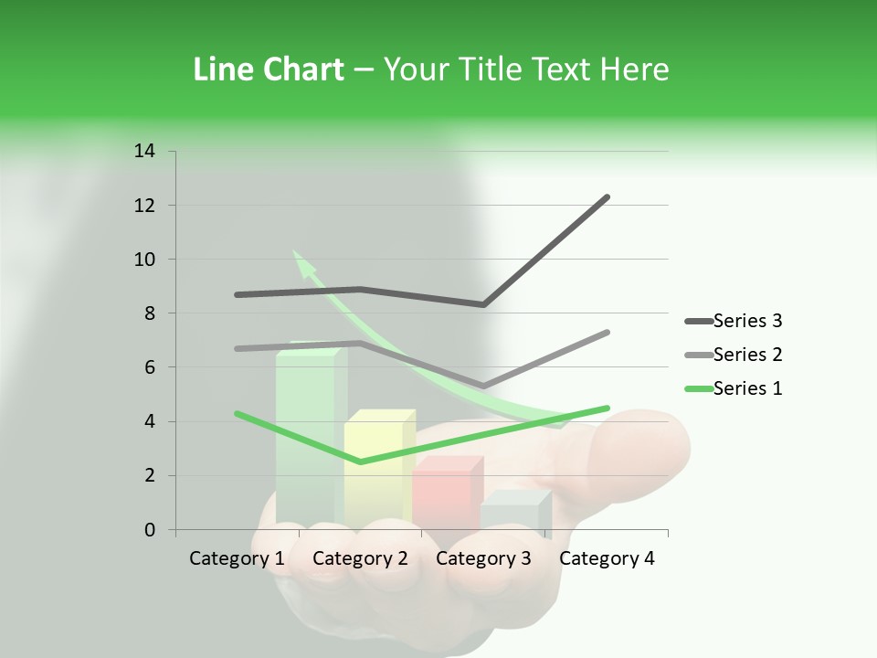 Graph Earning Profit PowerPoint Template