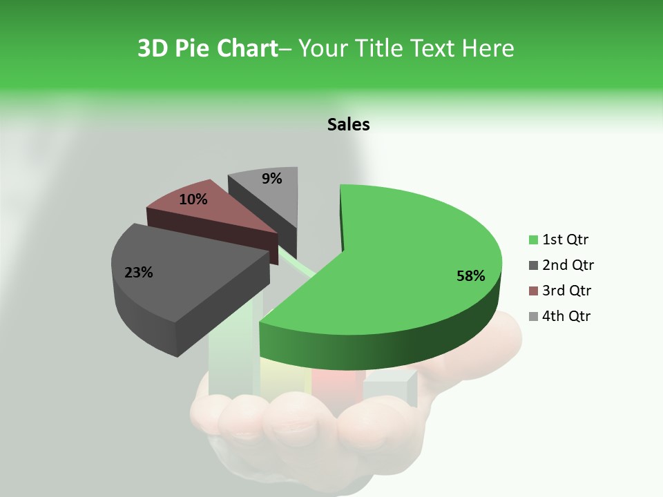 Graph Earning Profit PowerPoint Template