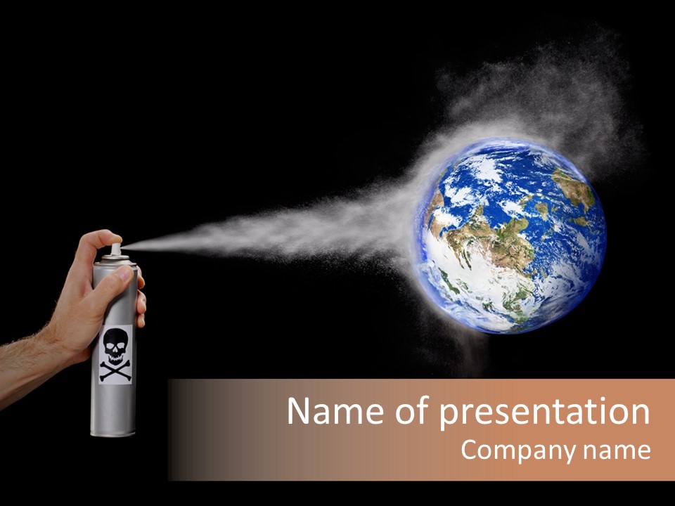 Preserve Damage Negative PowerPoint Template