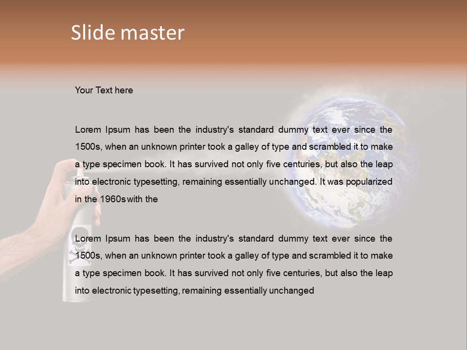 Preserve Damage Negative PowerPoint Template