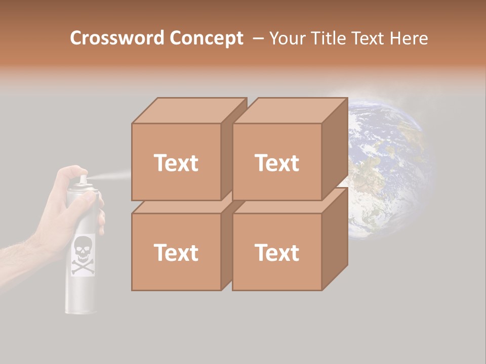 Preserve Damage Negative PowerPoint Template