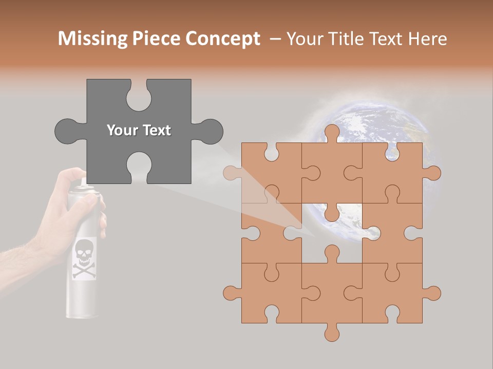 Preserve Damage Negative PowerPoint Template