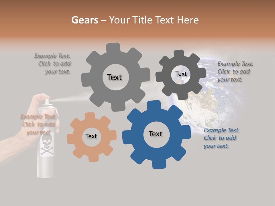 Preserve Damage Negative PowerPoint Template