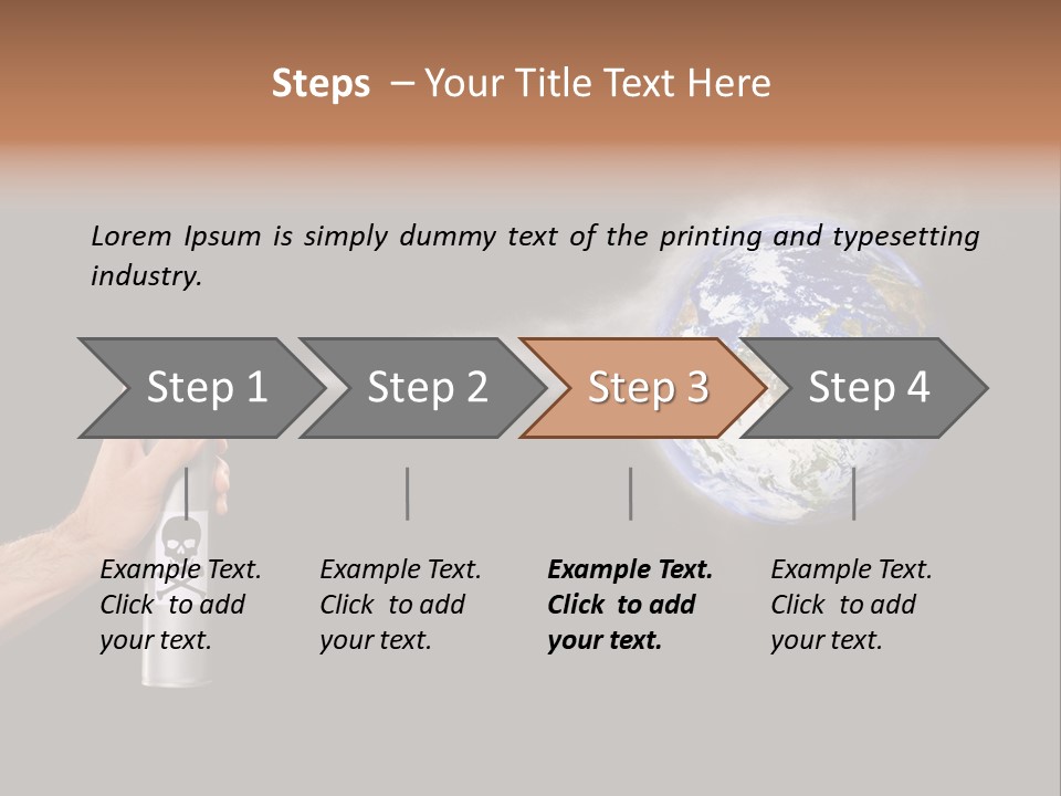 Preserve Damage Negative PowerPoint Template