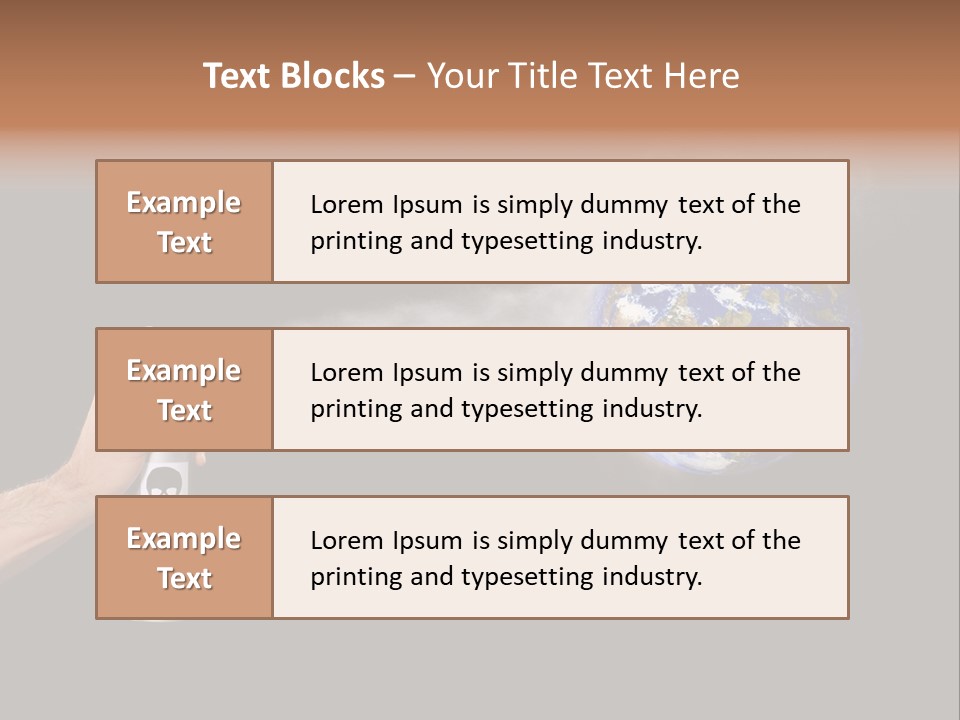 Preserve Damage Negative PowerPoint Template