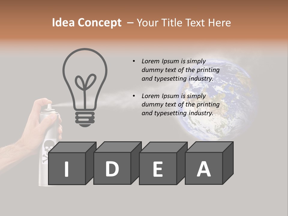 Preserve Damage Negative PowerPoint Template